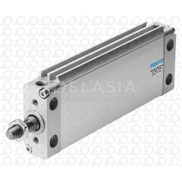 Flat Cylinder, Oval Piston Rod, Double Acting, 40 mm, G1/8, 1 bar to 10 bar, 50 mm