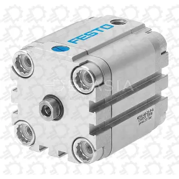 Compact Air Cylinder, Piston Rod, Single Acting, 63 mm, G1/8, 6 bar to 10 bar, 15 mm