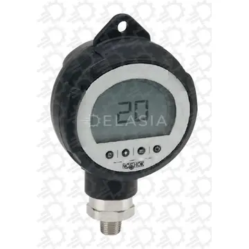 Pressure Gauge, Digital, Absolute, 0 psi to 500 psi, ±0.5% FS, 1/4" NPT Male, Certified Calibration