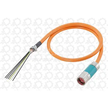 Power Cable, Pre-Assembled, Motion-Connect 800 Plus, M23 x 1, 9.5 mm OD x 48 m L