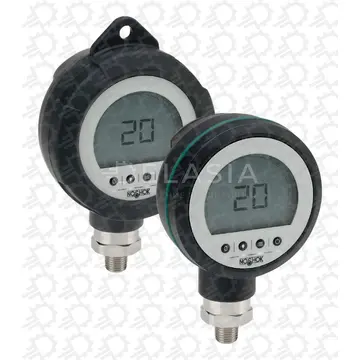 Pressure Gauge, Digital, Gauge, 0 psi to 4000 psi, ±0.5% FS, 1/4" NPT Male, Rubber Case