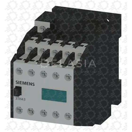 Relay Contactor, 3TH4 Series, 6PST-NO, DPST-NC, 8P, 183 VAC at 50 Hz, 220 VAC 60 Hz, Screw