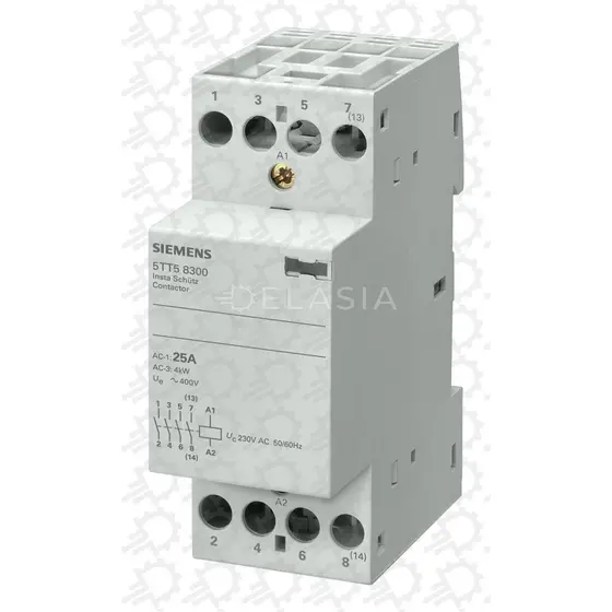 Relay Contactor, 5TT Series, 4PST-NO, 4P, 25 A, 440 VAC