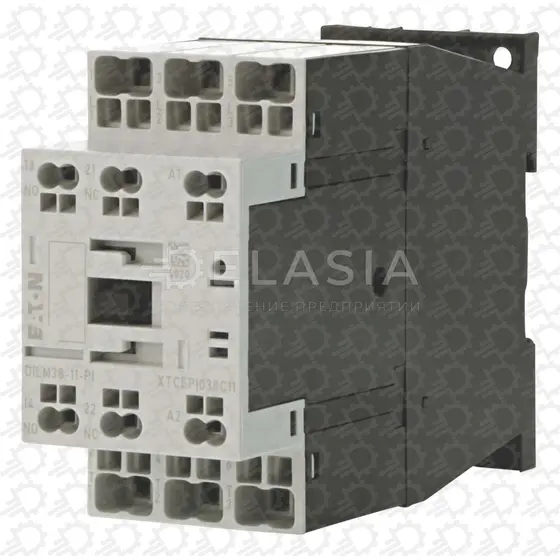 Contactor, 38 A, DIN Rail, Panel, 690 VAC, 3PST-NO, 3 Pole, 21 kW